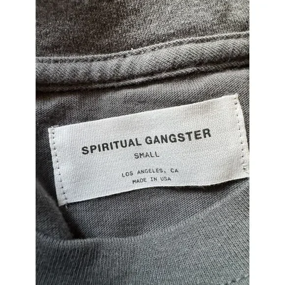 NWT Spiritual Gangster Micro Motel Boyfriend Tee Gray Women’s Size Small - Picture 7 of 9